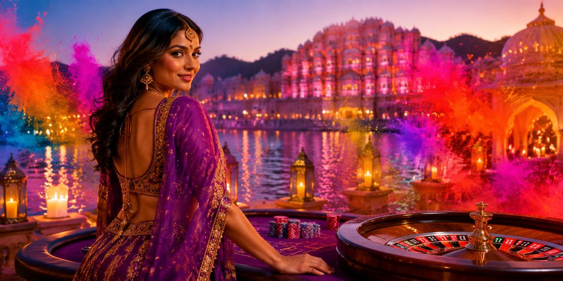 Colorful IPL cricket-themed promotional offer in Jaipur