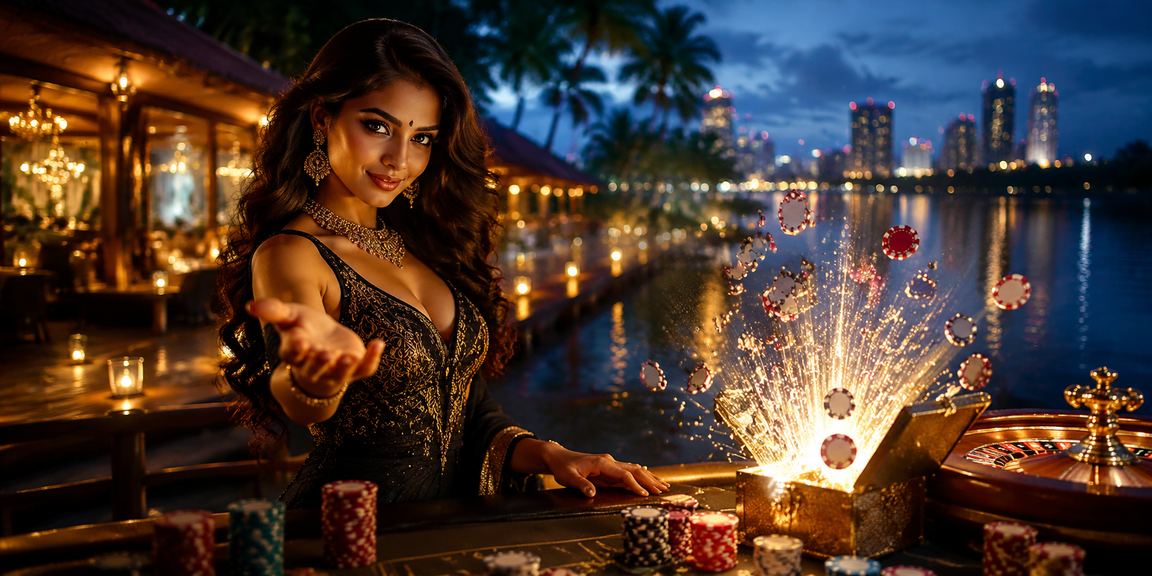 Indian woman playing Rummy on her mobile device in Kerala